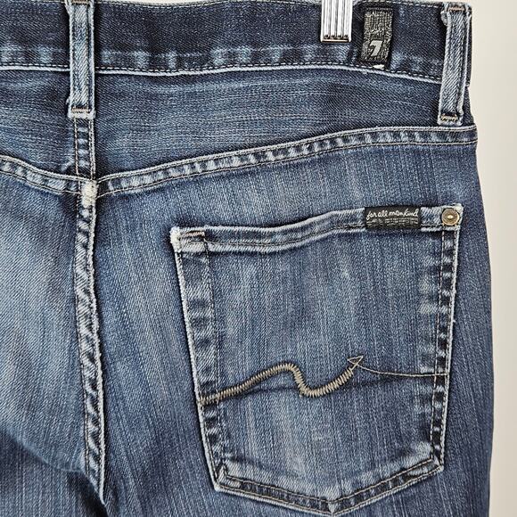 7 For All Mankind Austyn Blue Denim Jeans | Men's 32 - Picture 13 of 15